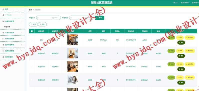 基于Vue的智慧社区管理系统的设计的设计与实现