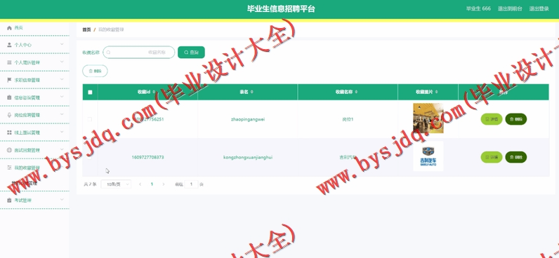 基于SpringBoot+SSM的毕业生信息招聘平台的设计的设计与实现
