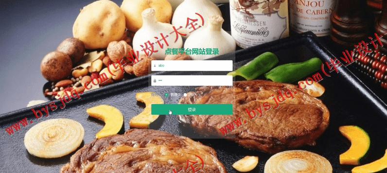 基于SpringBoot+SSM的点餐平台网站的设计的设计与实现