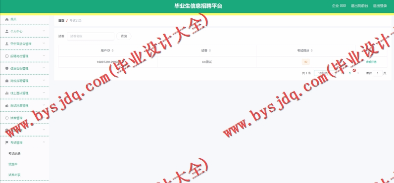 基于SpringBoot+SSM的毕业生信息招聘平台的设计的设计与实现
