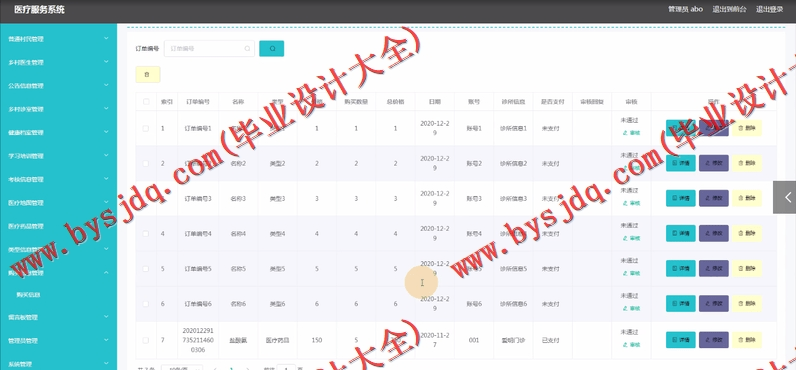 基于SpringBoot+SSM的医疗服务系统的设计与实现