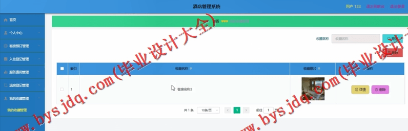 基于SpringBoot+SSM的酒店管理系统的设计与实现