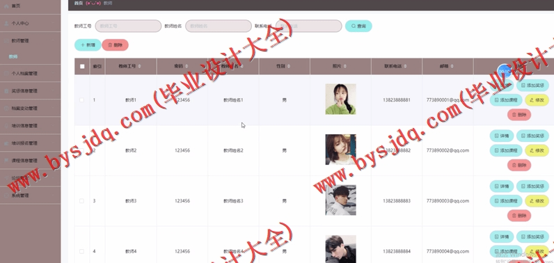 基于SpringBoot+SSM的教师人事档案管理系统的设计的设计与实现