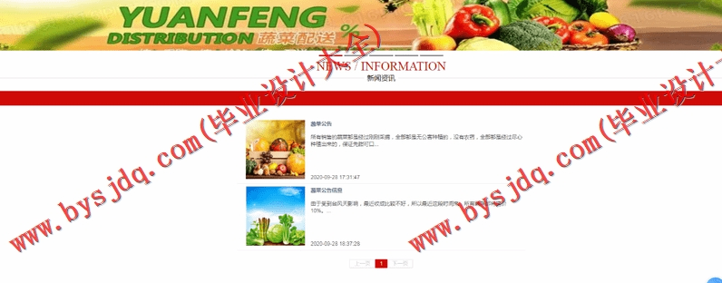 基于Vue的有机蔬菜销售网站的设计与实现