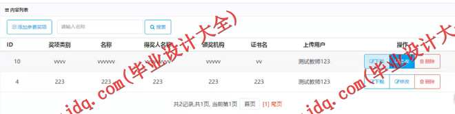 1006基于MVC模式的高校科研成果登记统计管理系统设计与实现
