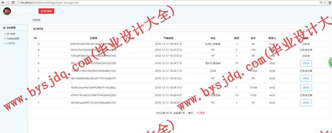 1010基于SSH的书籍销售共享平台的设计与实现