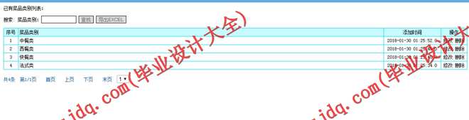 517基于JSP的订餐管理系统的设计与实现