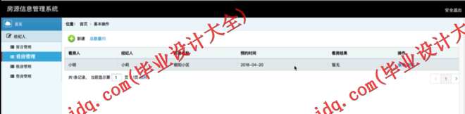 N074基于SSM 房源信息管理系统的设计与实现