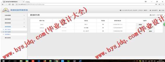 N083基于SSM框架的家庭理财系统的设计与实现