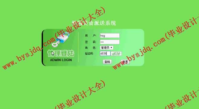 N018基于ASP.NET的校园美食派送系统的设计与实现