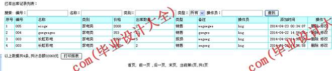 N006基于PHP的丰顺超市信息管理系统的设计与实现