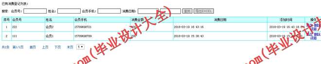 N162基于JSP的超市会员积分管理系统的设计与实现