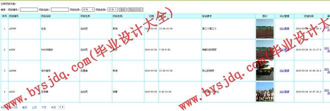 N192基于JSP的运动会成绩管理系统的设计实现