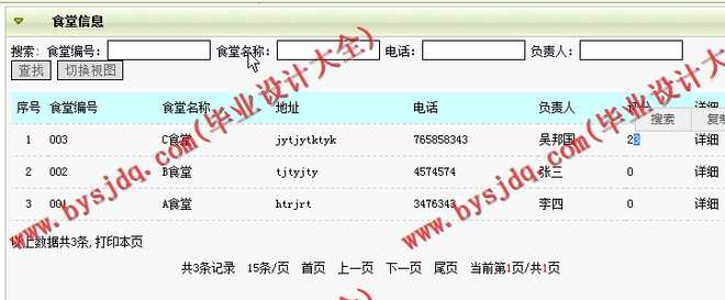 N197基于JSP的食堂综合评价系统的设计与实现