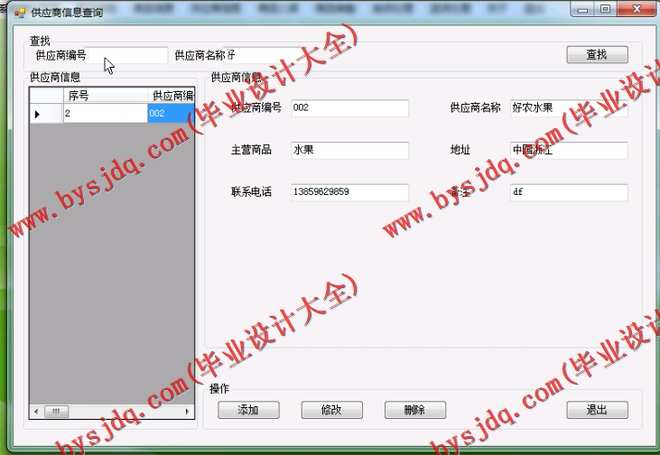 N031基于C#的C/S架构的小型超市管理系统的设计与实现