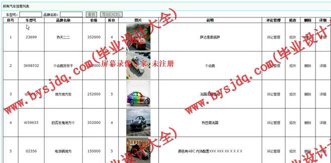 N055基于ASP.NET的汽车销售管理系统的设计与实现