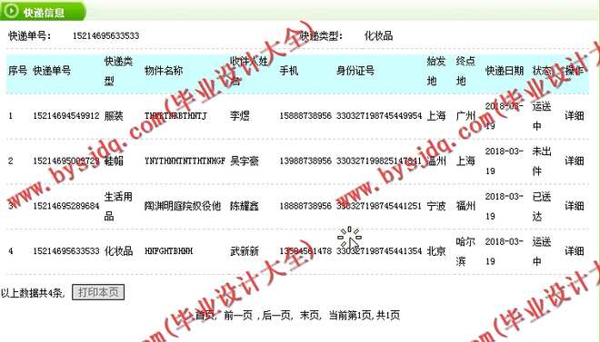 N062基于PHP的校园帮忙领取快递平台的设计与实现