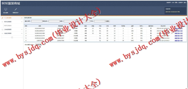 基于SSM的服装商城网站的设计与实现