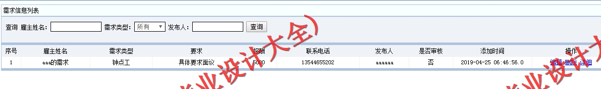 基于SSM的家教服务平台的设计与实现