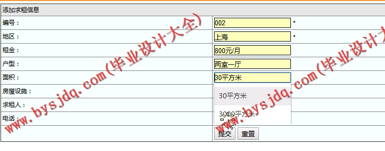 基于SSM的房屋租赁网站的设计与实现