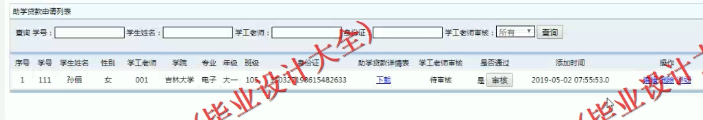基于SSM的高校贫困生管理系统的设计与实现