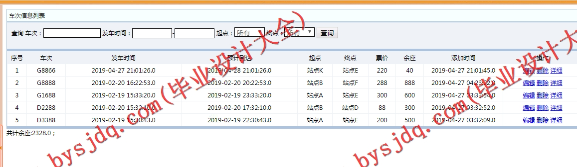 基于SSM的火车售票系统的设计与实现