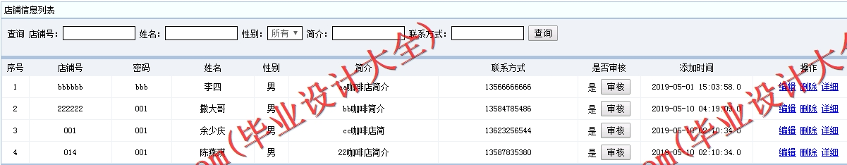 基于SSM的咖啡在线销售系统的设计与实现