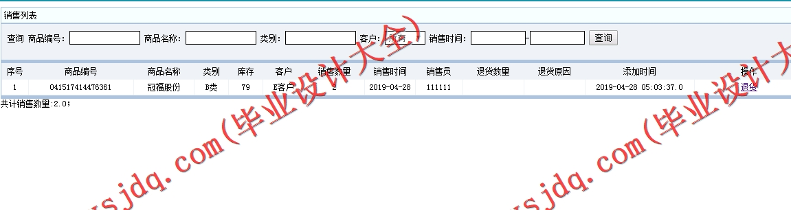 基于SSM的生鲜超市进销存管理系统的设计与实现