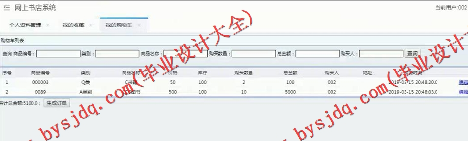 基于SSM的网上书店系统的设计与实现