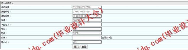 基于SSM的高校学生成绩管理系统设计与实现
