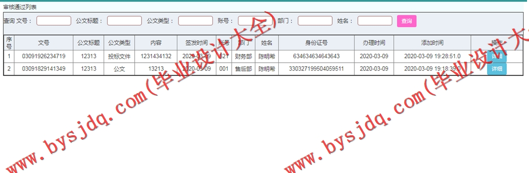 基于SSM的公文流转系统的设计与实现