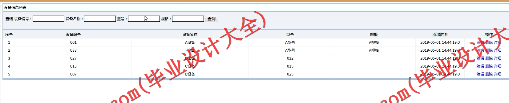基于SSM的实验室设备管理系统的设计与实现