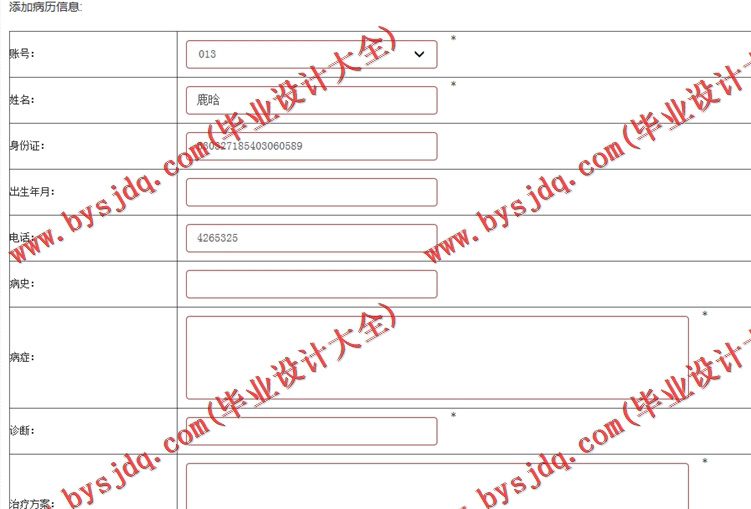 基于SSM的医院病历管理系统的设计与实现
