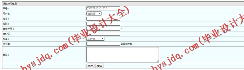基于SSM的医院预约挂号系统的设计与实现